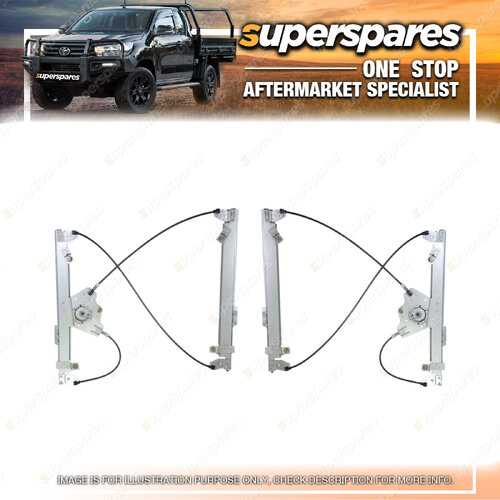 Right & Left Front Window Regulator Without Motor for Ford Ranger PX 09/2011-ON