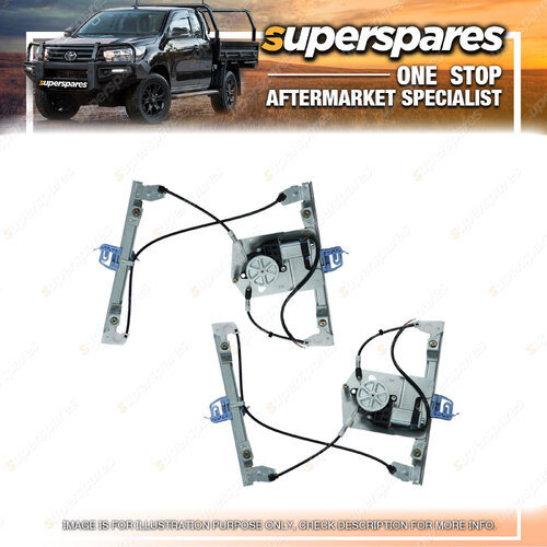 RH & LH Rear Window Regulator With Motor for Ford Territory SX SY SZ 2 pin