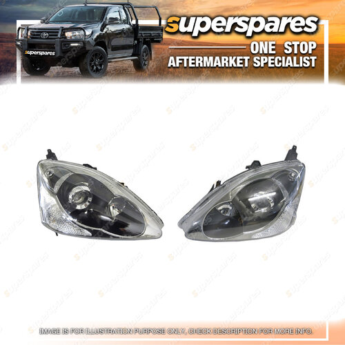 Right & Left Headlight for Honda Civic Type R EU SERIES 2 01/2003-01/2006