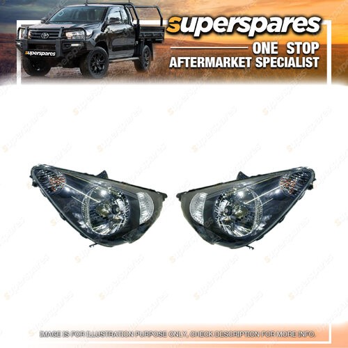 Pair of Head Light Right & Left Side for Honda Jazz Gd 10/2002 - 09/2004