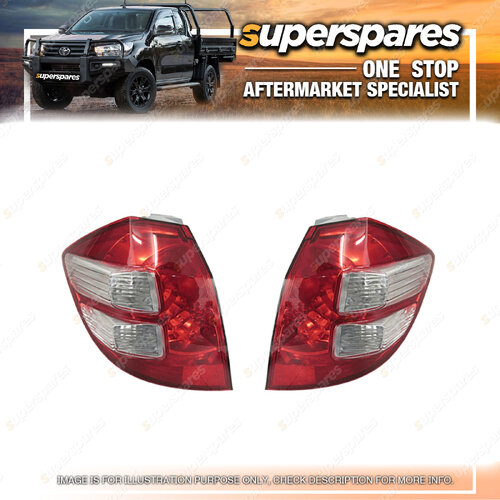 Pair of Tail Light Right & Left Side for Honda Jazz Ge 10/2008 - 03/2011