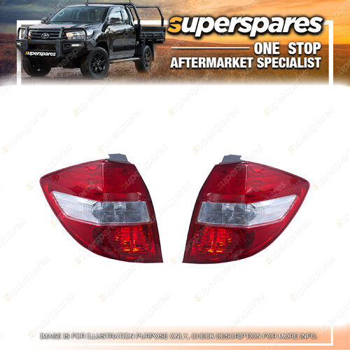 Pair of Tail Light Right & Left Side for Honda Jazz Ge 04/2011 - On