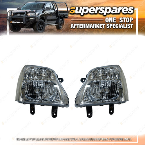 Pair of Right & Left Headlight for Holden Rodeo RA 03/2003-12/2006