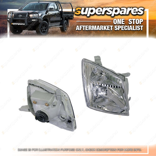 Right & Left Headlight for Holden Rodeo Dx Lx RA 01/2007 - 09/2008