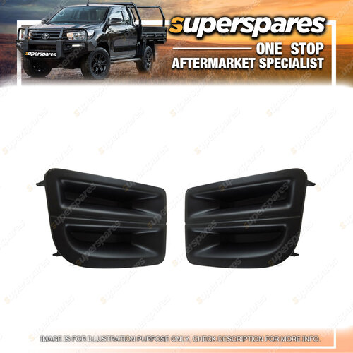 Pair of Right & Left Side Fog Light Cover for Isuzu D - Max 07/2012 - ON