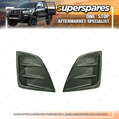 Pair of Fog Light Cover Right & Left for Isuzu D - Max 11/2016 - On wards