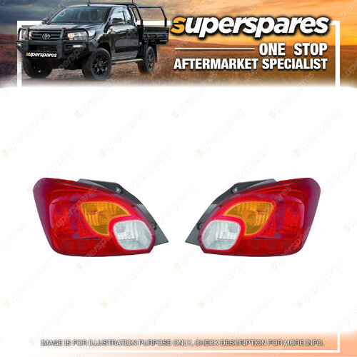 Right & Left Hand Side Tail Light for Mitsubishi Mirage LA Hatchback 12/2012-ON