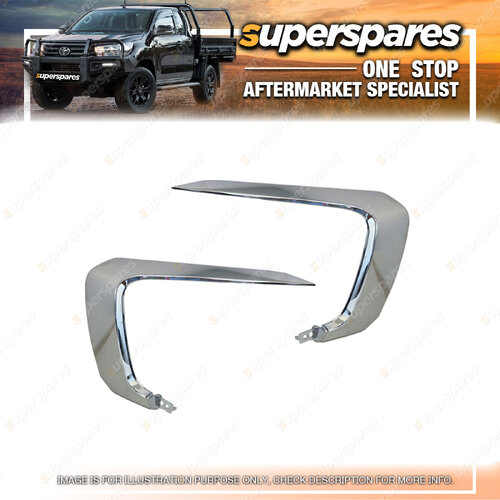 Front Bumper Bar Mould Right & Left Side for Mitsubishi Pajero QE