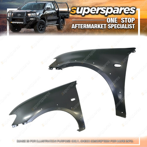 Right & Left Guard With Flare Holes for Mitsubishi Triton ML MN 07/2006-12/2014