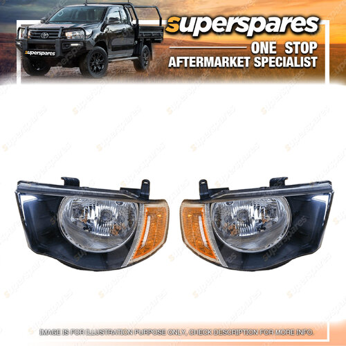 Right & Left Headlight for Mitsubishi Triton Gls Glx R ML 07/2006-08/2009