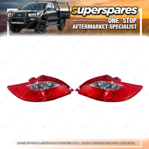 Pair of Tail Light Right & Left Side for Mazda 2 De 06/2007 - 01/2010