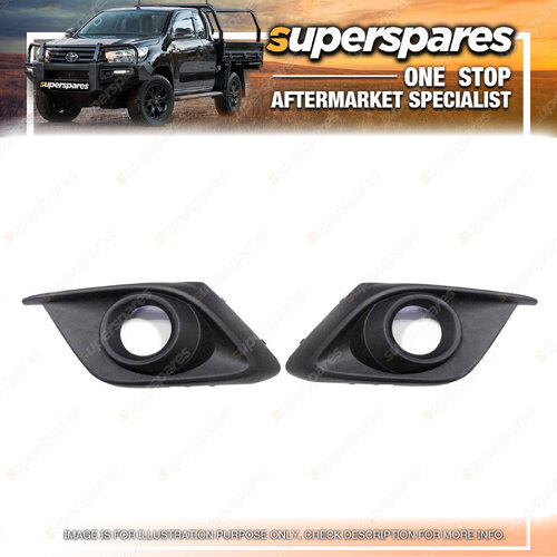 Right & Left Fog Lamp Cover for Mazda 3 Maxx BM With Lamp Hole 11/2013-ON