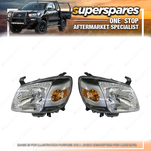 Pair of Head Light Right & Left Side for Mazda Bt - 50 11/2006 - 06/2008