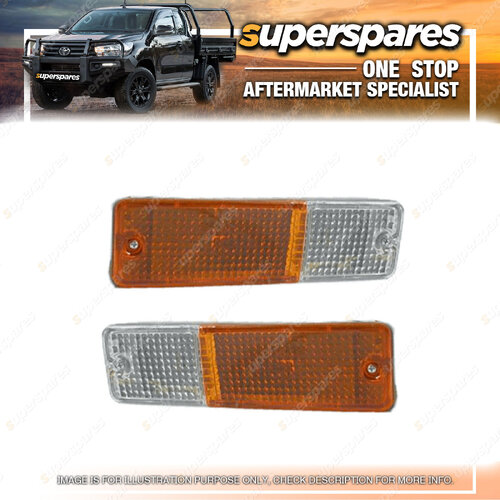 Right & Left Bumper Bar Blinker for Nissan 720 Ute 01/1980-12/1985