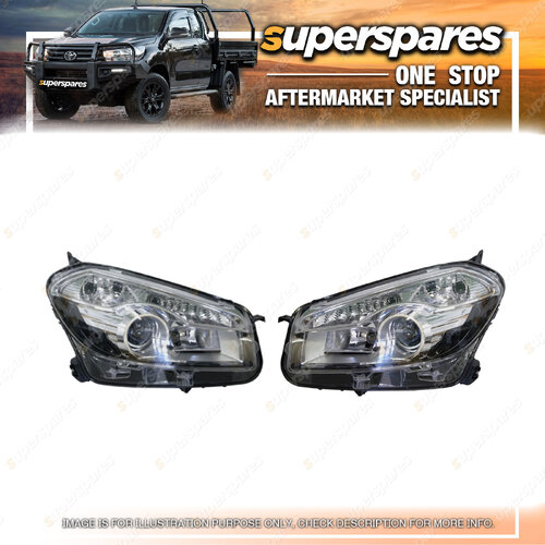 Headlight Right & Left Side for Nissan Dualis J10 04/2010 - 05/2014