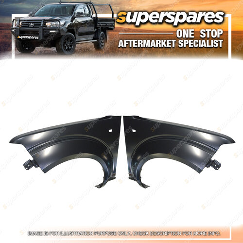 Right & Left Guard for Nissan Navara D40 Thai Built No Flare Hole 12/2005-2015