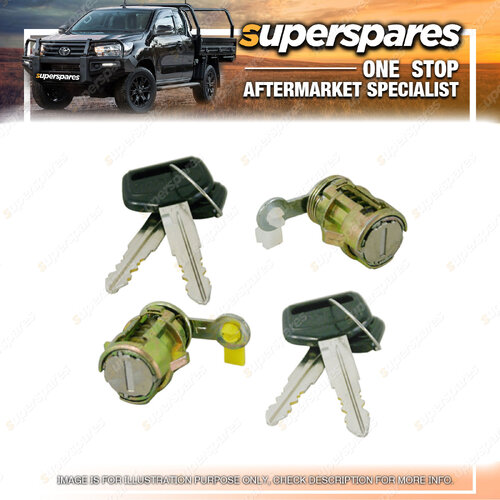 Universal Door Lock Barrel Keys Right & Left for TOYOTA COROLLA AE92 1989-1994