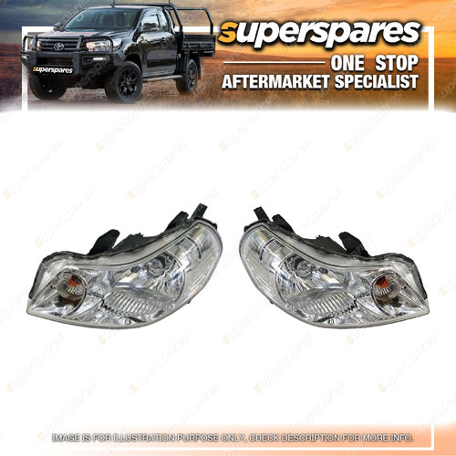 Pair of Head Light Right & Left Side for Suzuki Sx4 Rw420 02/2007 - On