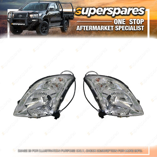 Pair of Head Light Right & Left Side for Suzuki Swift 01/2005 - On