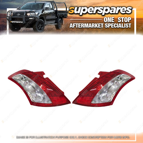 Pair of Tail Light Right & Left Side for Suzuki Swift Fz 10/2010 - On