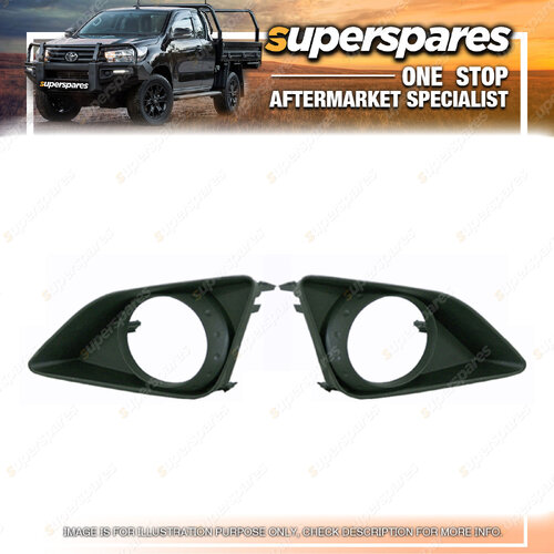 Right & Left Fog Light Cover With Hole for Toyota Corolla Sedan ZRE152