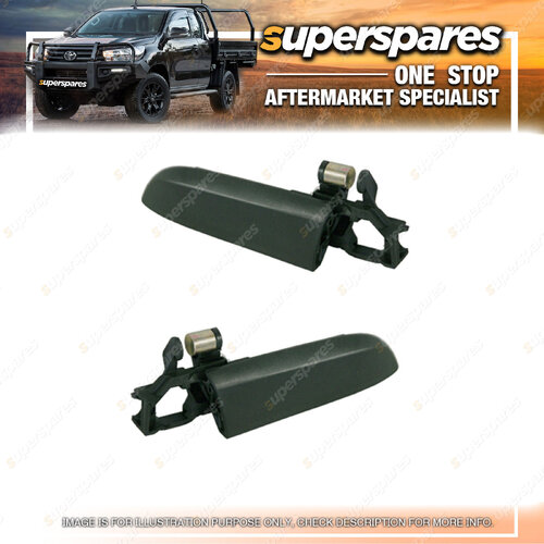 RH & LH Black Front Outer Door Handle for Toyota Hiace TRH KDH 03/2005-ONWARDS