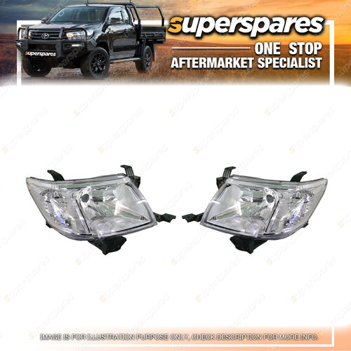 RH & LH Headlight for Toyota Hilux TGN16 TGN26 KUN16 KUN26 GGN15 GGN25 2011-2015