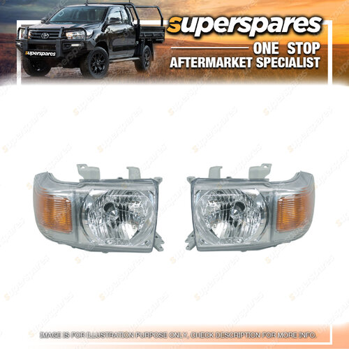 Right & Left Headlight for Toyota Landcruiser VDJ70 SERIES 04/2007-ONWARDS