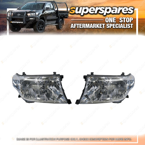 Right & Left Headlight for Toyota Landcruiser 200 SERIES 08/2007-12/2011