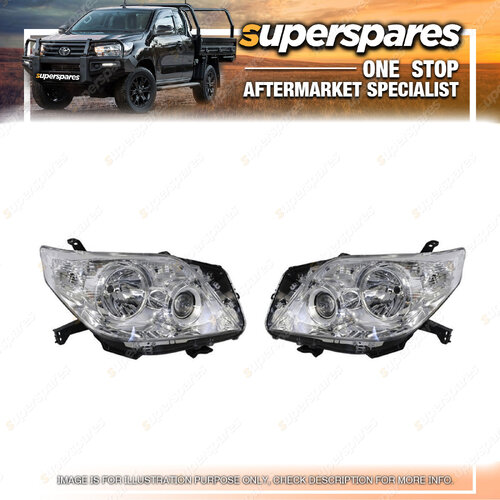 Right & Left Headlight for Toyota Landcruiser Prado J150 SERIES 1 11/09-10/13