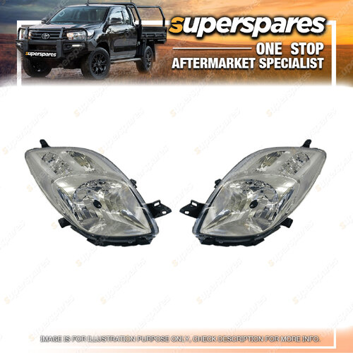 Head Light Right & Left Side for Toyota Yaris Ncp90 10/2005 - 07/2008