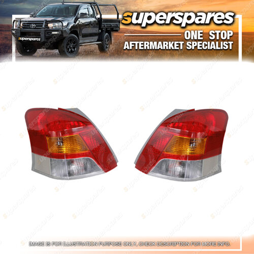 Right & Left Hand Side Tail Light for Toyota Yaris Hatchback NCP90 2008-2011