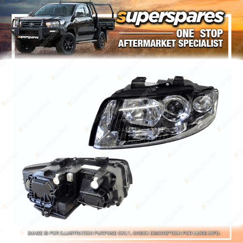 Superspares Left Hand Side Headlight for Audi A4 B6 SEDAN 06/2001-01/2005