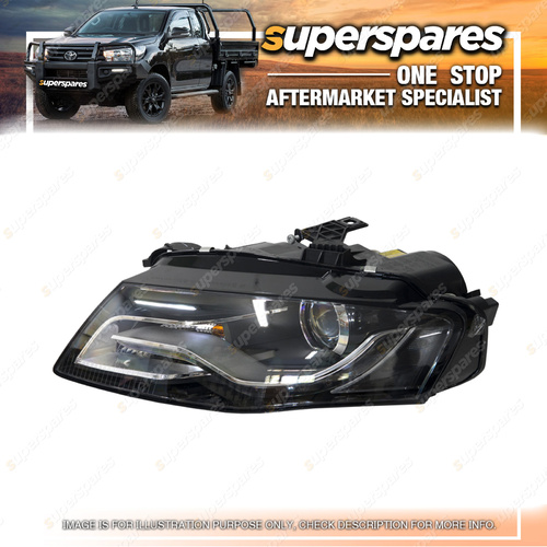 Superspares Left Headlight Hid Led for Audi A4 S4 B8 01/2008-05/2012