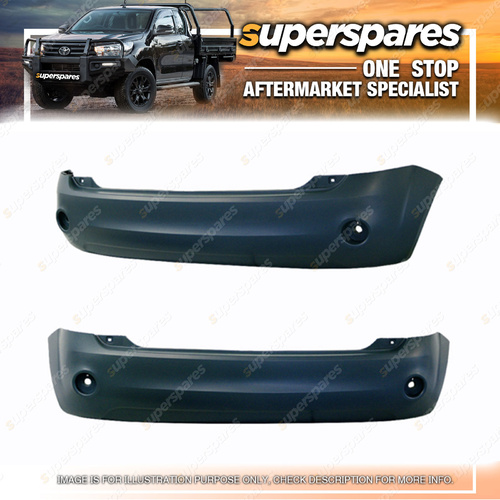 Rear Bumper Bar Cover for Ford Fiesta WQ With Reflector Holes 01/2006-12/2008