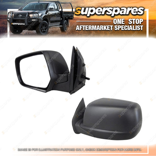 Superspares Left Manual Door Mirror for Ford Ranger PJ PK 12/2006-08/2011