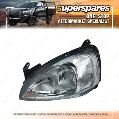 Left Headlight for Holden Barina XC Non Crystal Type 04/2001-11/2005