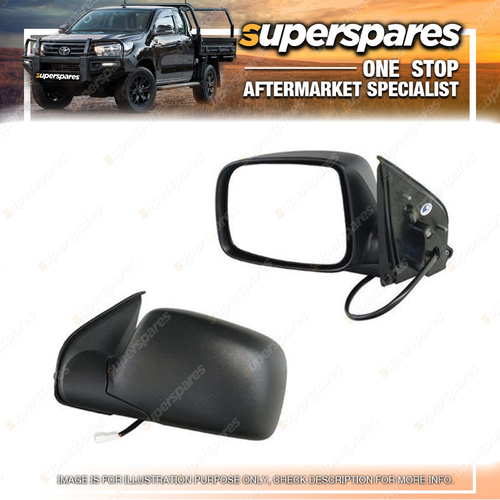 Superspares Electric Door Mirror Left Hand Side for Holden Colorado RC BLACK