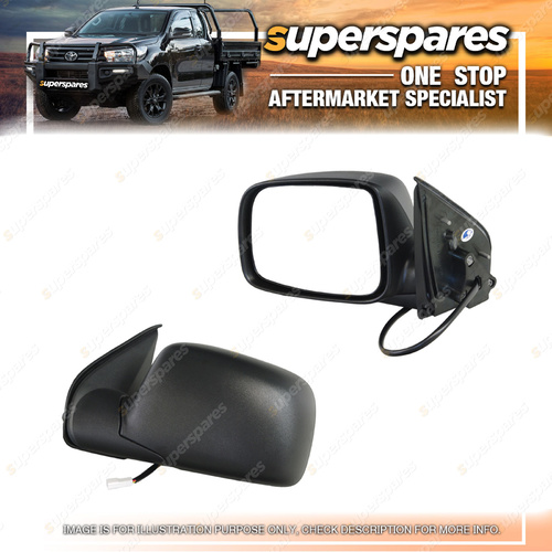 Left Black Electric Door Mirror for Holden Rodeo RA 03/2003-09/2008