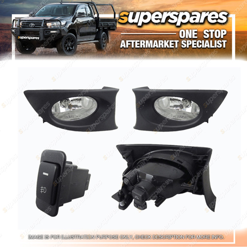 Superspares Fog Light Kit for Honda Jazzgli Vti GD 10/2004-09/2008