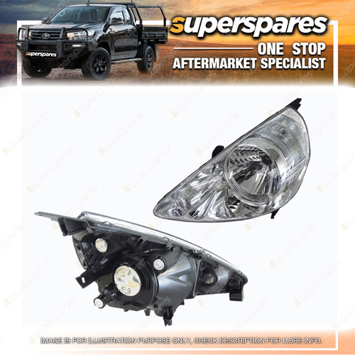 Superspares Left Headlight for Honda Jazz Vti S GD 10/2004-09/2008