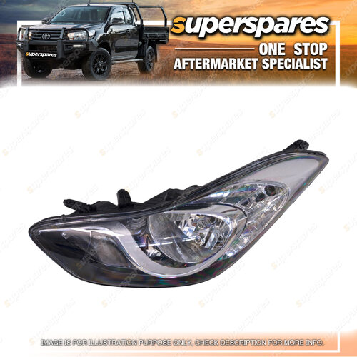 Superspares Left Headlight for Hyundai Elantra MD 03/2011-09/2013