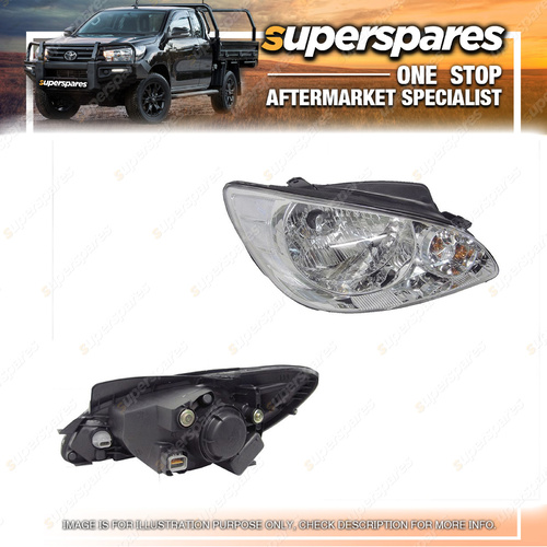 Superspares Head Light Right Hand Side for Hyundai Getz Tb 10/2005-On