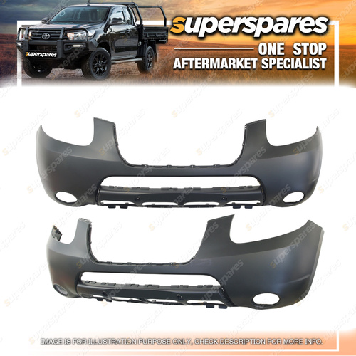 Superspares Front Bumper Bar Cover for Hyundai Santa Fe CM 05/2006-10/2009