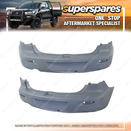 Superspares Rear Bumper Bar Cover for Mazda 3 Hatchback BK 2004-2008