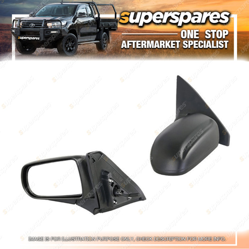 Superspares Left Manual Door Mirror for Mazda 323 BJ 09/1998-01/2003