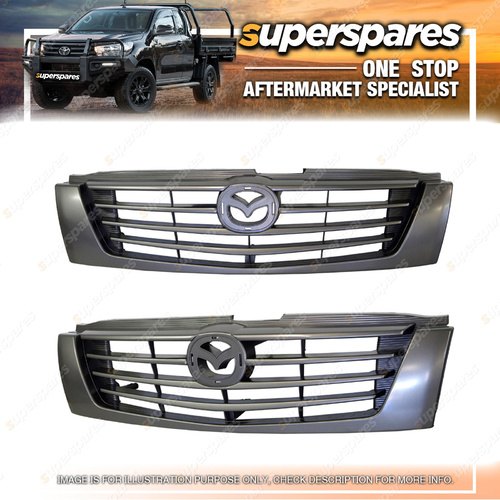 Superspares Grey Grille for Mazda Bravo B2600 UN2 11 / 2002 - 2006