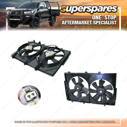 Superspares Radiator Fan for Mitsubishi Outlander ZE ZF 02/2003-10/2006