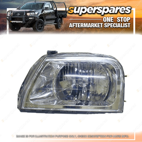 Superspares Left Headlight for Mitsubishi Triton 4WD MK 06/2001-06/2006