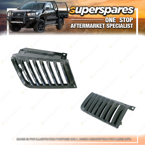 Superspares Left Black Grille for Mitsubishi Triton ML 07/2006-08/2009